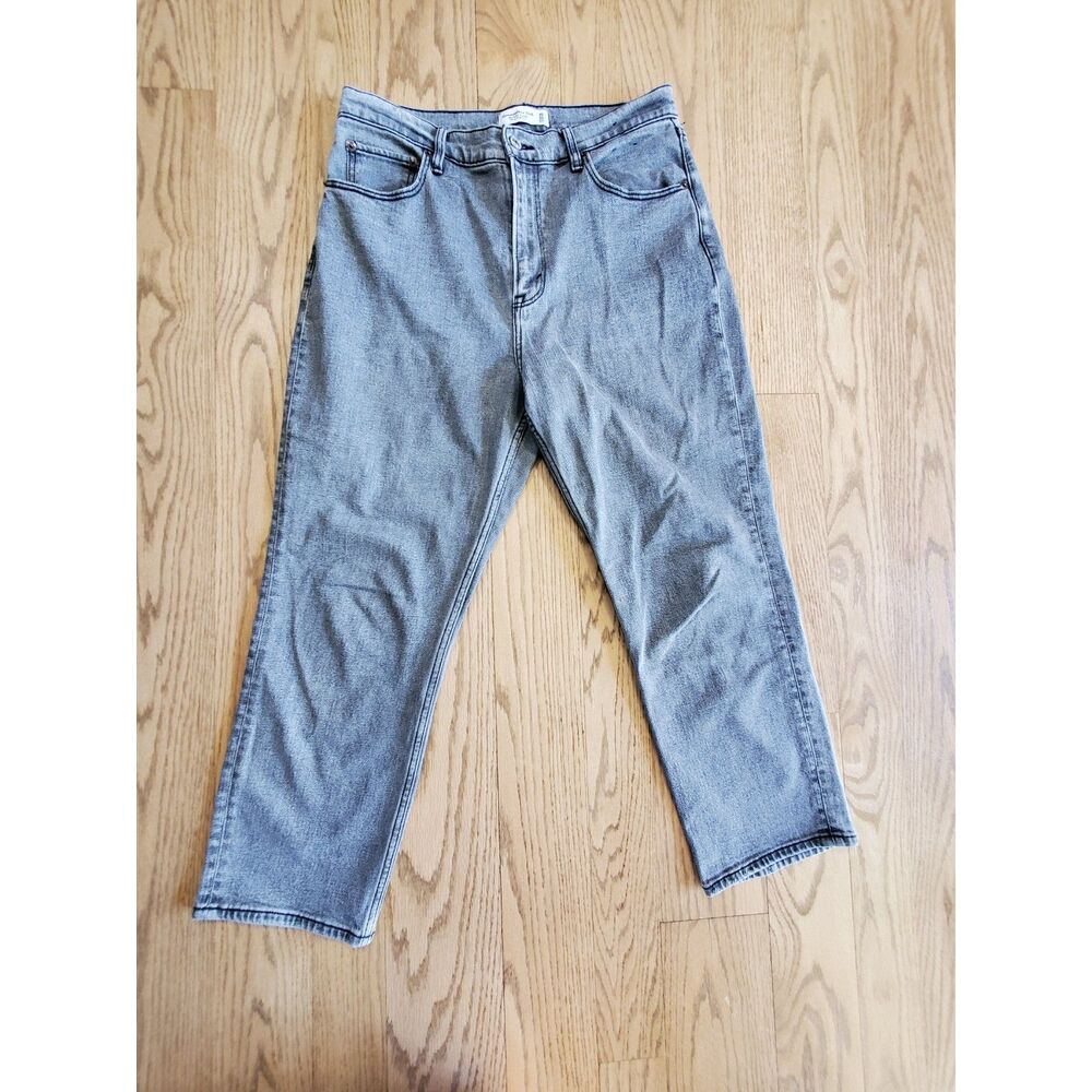 Abercrombie & Fitch Ws 30/10 CurveLove Ankle Straight Ultra High Rise Jeans Y2K